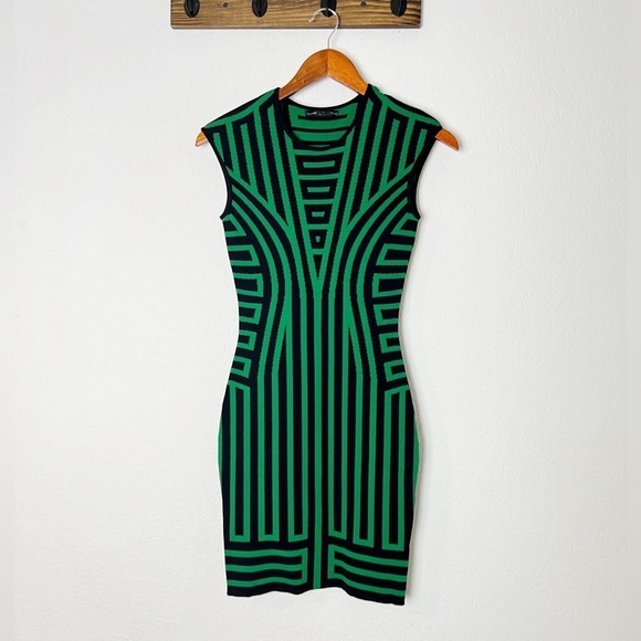 RVN Deco Stripe Jaquard Knit Sheath Dress - Picture 8 of 8
